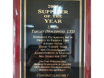 新聯泰-美國客戶頒發2005年最優秀供應商